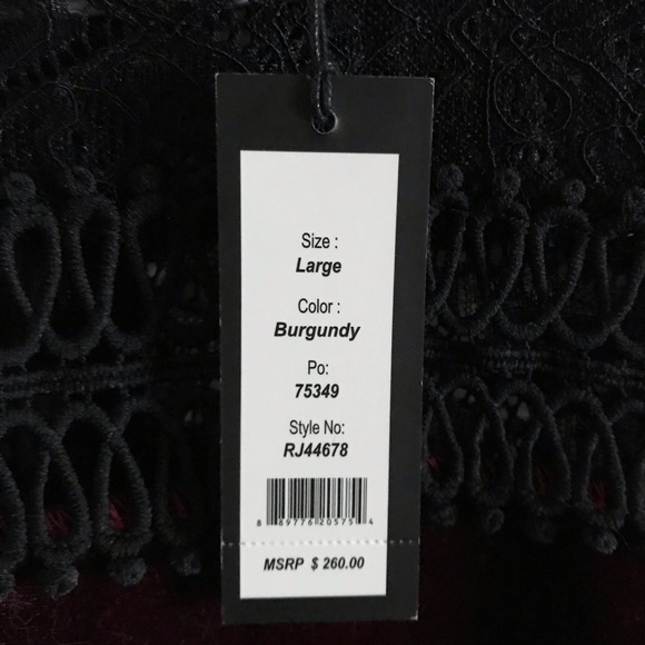 Romeo & Juliet Couture Lace & Velour Dress - Picture 8 of 9